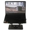 Fém laptop állvány 26x22,5cm - fekete