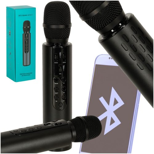 Vezeték nélküli karaoke mikrofon - fekete
