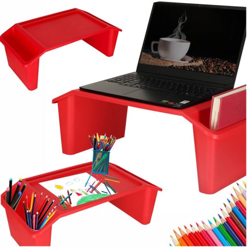 Laptopasztal 57x30x21cm - piros