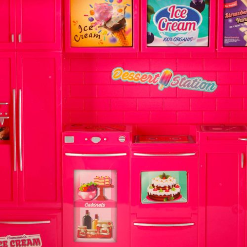 2 az 1-ben babaház és autó készlet - 21db