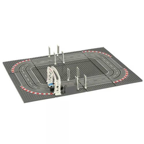 Építhető elektromos kisautó versenypálya - 51x38,5cm