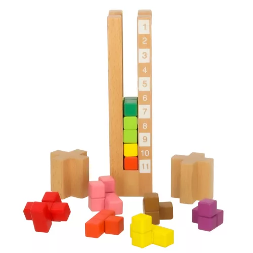 Fa fejlesztő montessori blokk játék