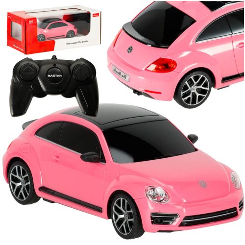 Távirányítós Volkswagen Bogár 1:24 - rózsaszín