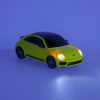 Távirányítós Volkswagen Bogár 1:14 - sárga
