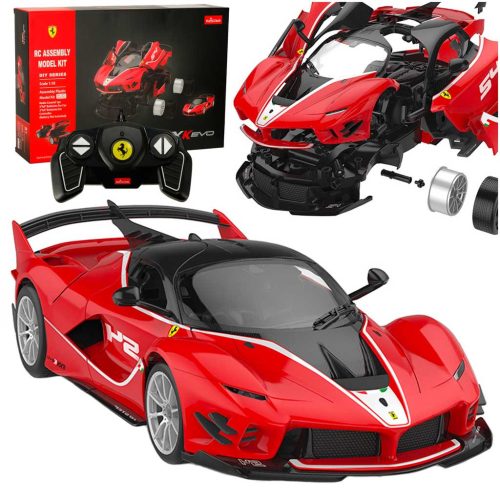 Távirányítós Ferrari építőkészlet 92db 1:18 - piros