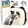 Gyerek digitális fényképezőgép hőpapíros nyomtatóval panda - fehér