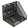Fém íróasztal rendszerező 31x25,5x25,5cm - fekete