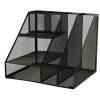 Fém íróasztal rendszerező 31x25,5x25,5cm - fekete