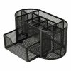 Fém íróasztal rendszerező 22x11x10,2cm - fekete