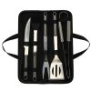 Rozsdamentes acél grill készlet tokban - 6db