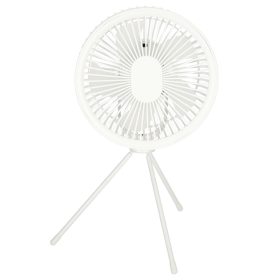   Akkumulátoros asztali ventilátor távirányítóval 18,5cm - fehér