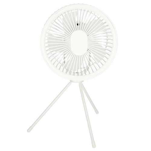 Akkumulátoros asztali ventilátor távirányítóval 18,5cm - fehér