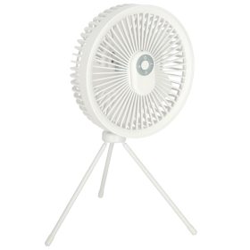   Akkumulátoros asztali ventilátor távirányítóval 18,5cm - fehér
