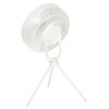Akkumulátoros asztali ventilátor távirányítóval 18,5cm - fehér