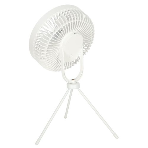 Akkumulátoros asztali ventilátor távirányítóval 18,5cm - fehér