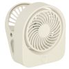 Csipeszes akkumulátoros mini ventilátor - fehér