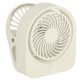 Csipeszes akkumulátoros mini ventilátor - fehér