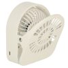 Csipeszes akkumulátoros mini ventilátor - fehér