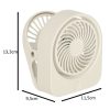 Csipeszes akkumulátoros mini ventilátor - fehér