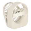 Csipeszes akkumulátoros mini ventilátor - fehér