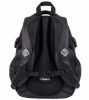 Iskolatáska kigyóbőr mintával 23l 43x21x32cm - fekete