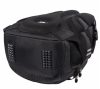 Iskolatáska kigyóbőr mintával 23l 43x21x32cm - fekete