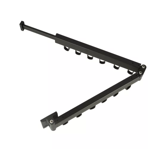 Falra szerelhető összecsukható ruhaakasztó 90cm - fekete