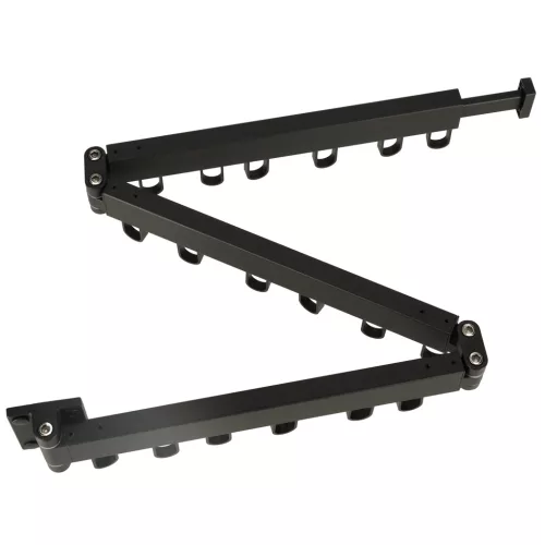 Falra szerelhető összecsukható ruhaakasztó 123cm - fekete