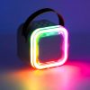 Mini bluetooth karaoke készlet 2 mikrofonnal - rózsaszín