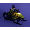 Távirányítós snowmobil - sárga