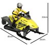 Távirányítós snowmobil - sárga