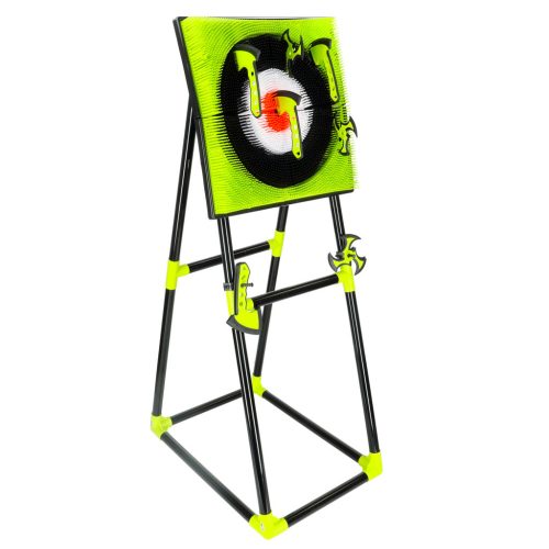 Célbadobós shuriken és fejsze játék