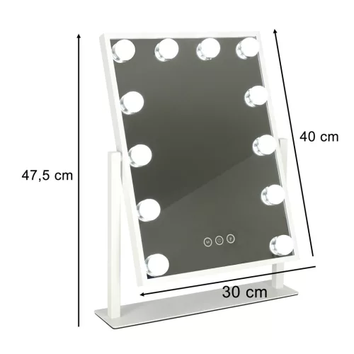 Kozmetikai tükör LED világítással - USB