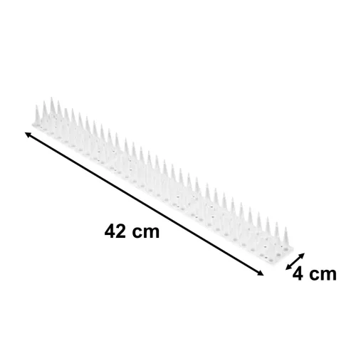 Műanyag madártüske fehér - 342cm