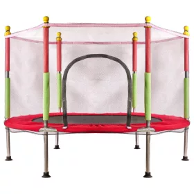 Gyerek kerti trambulin 140cm - piros