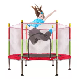 Gyerek kerti trambulin 140cm - piros