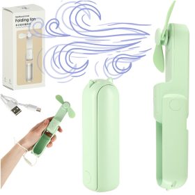 Kézi USB ventilátor - zöld