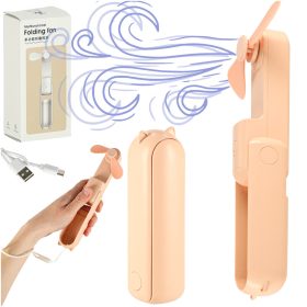 Kézi USB ventilátor - rózsaszín
