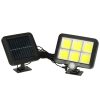 Mozgásérzékelős napelemes LED lámpa kábellel és távirányítóval - 120LED