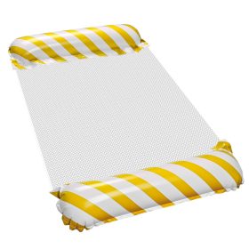 Felfújható hálós strandmatrac - sárga