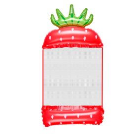 Felfújható hálós strandmatrac - eper