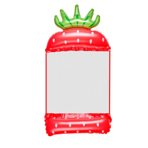 Felfújható hálós strandmatrac - eper