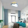 LED felhő dimmelhető mennyezeti lámpa távirányítóval - kék