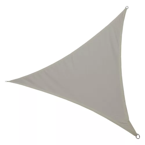 Vízálló háromszög napvitorla, szürke - 3m