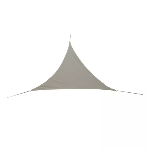 Vízálló háromszög napvitorla, szürke - 3m