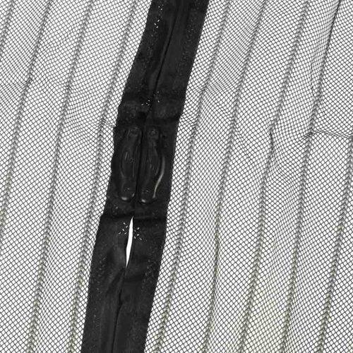 Mágneses ajtó szúnyogháló, fekete - 110x210cm