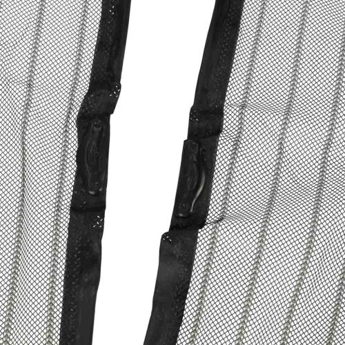 Mágneses ajtó szúnyogháló, fekete - 110x210cm