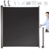 Rolós terasz oldal napellenző, sötétszürke - 180x400cm