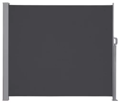 Rolós terasz oldal napellenző, sötétszürke - 180x400cm