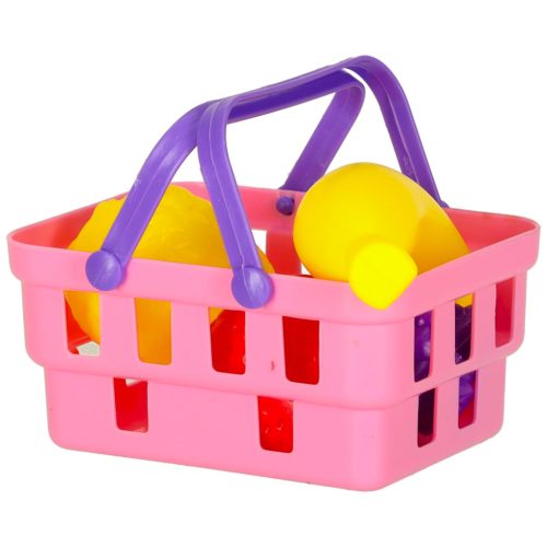 Játék piknik kosár pizzával és kiegészítőkkel